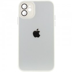 Чохол TPU+Glass Sapphire Midnight для Apple iPhone 12 (6.1"), Білий / White