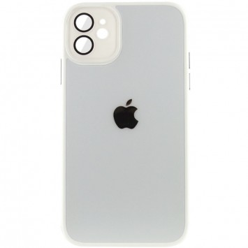 Чохол TPU+Glass Sapphire Midnight для Apple iPhone 12 (6.1"), Білий / White