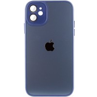 Чехол TPU+Glass Sapphire Midnight для Apple iPhone 12 (6.1"), Синий / Deep navy
