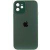 Чохол TPU+Glass Sapphire Midnight для Apple iPhone 12 (6.1"), Зелений / Forest green