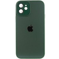 Чохол TPU+Glass Sapphire Midnight для Apple iPhone 12 (6.1"), Зелений / Forest green