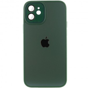 Чехол TPU+Glass Sapphire Midnight для Apple iPhone 12 (6.1"), Зеленый / Forest green