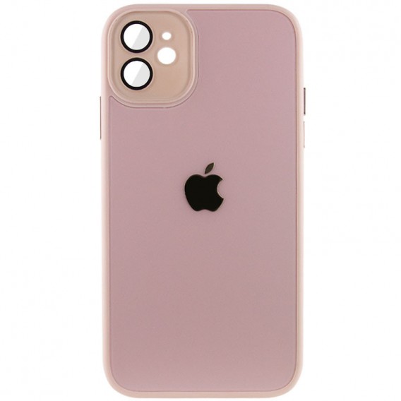Чохол TPU+Glass Sapphire Midnight для Apple iPhone 12 (6.1"), Рожевий / Pink Sand