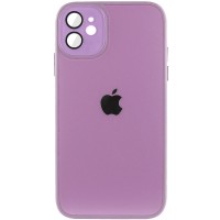 Чохол TPU+Glass Sapphire Midnight для Apple iPhone 12 (6.1"), Бузковий / Lilac
