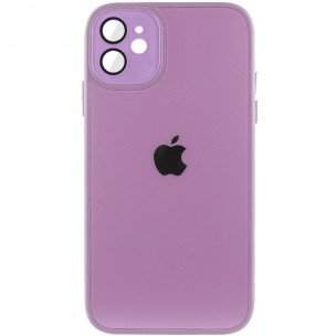Чохол TPU+Glass Sapphire Midnight для Apple iPhone 12 (6.1"), Бузковий / Lilac