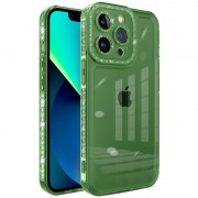 Чохол TPU Starfall Clear для Apple iPhone 14 Pro (6.1"), Зелений