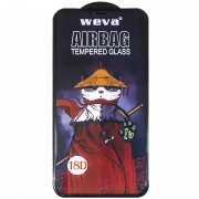 Захисне 2.5D скло Weva AirBag (тех.пак) для Apple iPhone 11 Pro/X/XS (5.8"), Чорний