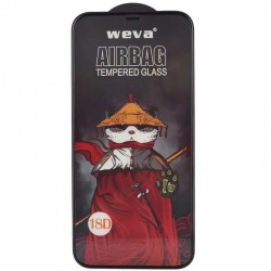 Защитное 2.5D стекло Weva AirBag (тех.пак) для Apple iPhone 12 Pro / 12 (6.1"), Черный