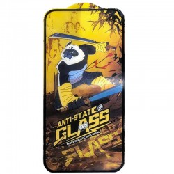 Защитное стекло 5D Anti-static Panda (тех.пак) для Apple iPhone 15 Pro Max (6.7"), Черный