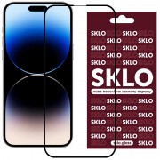 Захисне скло SKLO 3D (full glue) для Apple iPhone 15 Pro Max (6.7"), Чорний