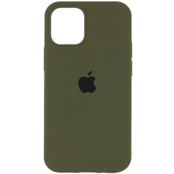 Чехол Silicone Case Full Protective (AA) для Apple iPhone 15 (6.1"), Зеленый / Dark Olive