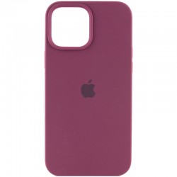 Чехол Silicone Case Full Protective (AA) для Apple iPhone 15 Plus (6.7"), Бордовый / Plum