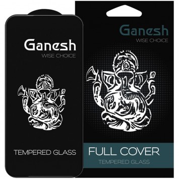 Защитное стекло Ganesh (Full Cover) для Apple iPhone 15 (6.1"), Черный