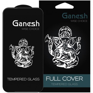Защитное стекло Ganesh (Full Cover) для Apple iPhone 15 Pro Max (6.7"), Черный