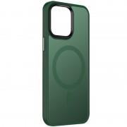 TPU+PC чохол Metal Buttons with MagSafe Colorful для Apple iPhone 15 (6.1"), Зелений