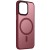 TPU+PC чохол Metal Buttons with MagSafe Colorful для Apple iPhone 15 (6.1"), Бордовий