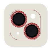 Захисне скло Metal Shine на камеру (в упак.) Apple iPhone 15 (6.1") / 15 Plus (6.7"), Червоний / Red