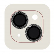 Захисне скло Metal Shine на камеру (в упак.) Apple iPhone 15 (6.1") / 15 Plus (6.7"), Чорний / Midnight