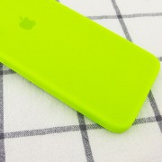 Чехол Silicone Case Square Full Camera Protective (AA) для Apple iPhone 7 plus / 8 plus (5.5"), Салатовый / Neon green
