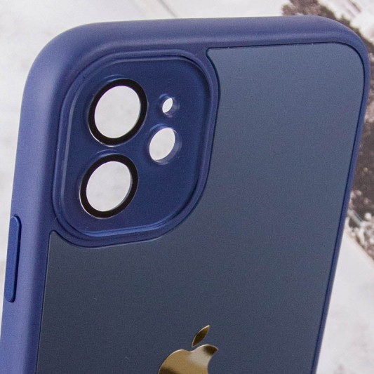 Чохол TPU+Glass Sapphire Midnight для Apple iPhone 11 (6.1"), Синій / Deep navy - зображення 5 