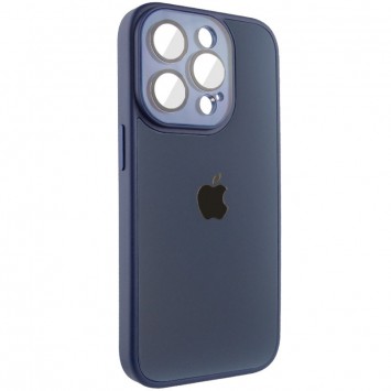 Чехол TPU+Glass Sapphire Midnight для Apple iPhone 14 Pro (6.1"), Синий / Deep navy - Чехлы для iPhone 14 Pro - изображение 1