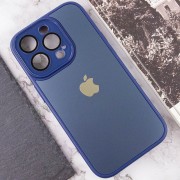 Чехол TPU+Glass Sapphire Midnight для Apple iPhone 14 Pro (6.1"), Синий / Deep navy