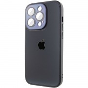 Чехол TPU+Glass Sapphire Midnight для Apple iPhone 14 Pro (6.1"), Черный / Black