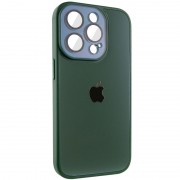 Чехол TPU+Glass Sapphire Midnight для Apple iPhone 13 Pro (6.1"), Зеленый / Forest green