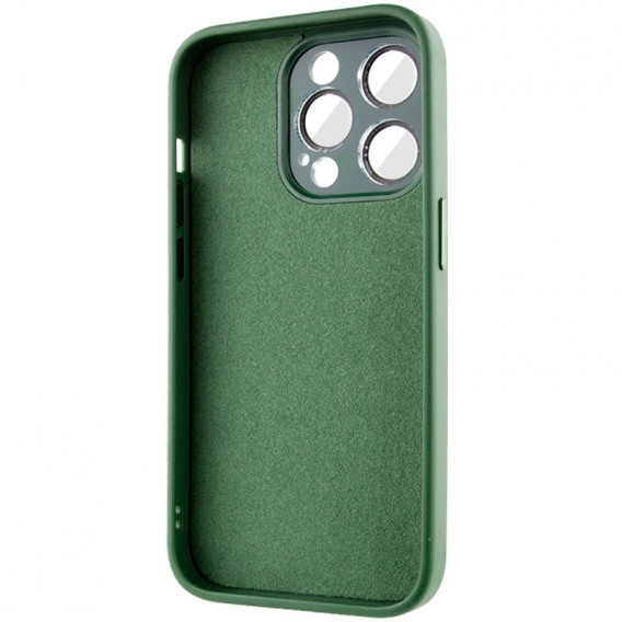 Чохол TPU+Glass Sapphire Midnight для Apple iPhone 13 Pro (6.1"), Зелений / Forest green