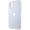 Чехол TPU+Glass Sapphire Midnight для Apple iPhone 12 (6.1"), Белый / White