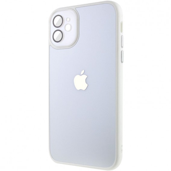 Чехол TPU+Glass Sapphire Midnight для Apple iPhone 12 (6.1"), Белый / White