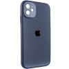 Чехол TPU+Glass Sapphire Midnight для Apple iPhone 12 (6.1"), Синий / Deep navy