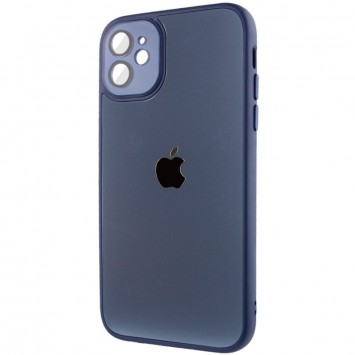 Чехол TPU+Glass Sapphire Midnight для Apple iPhone 12 (6.1"), Синий / Deep navy - Чехлы для iPhone 12 - изображение 2