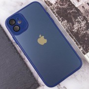 Чохол TPU+Glass Sapphire Midnight для Apple iPhone 12 (6.1"), Синій / Deep navy