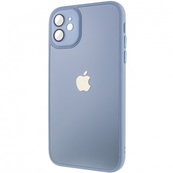 Чехол TPU+Glass Sapphire Midnight для Apple iPhone 12 (6.1"), Голубой / Blue - Чехлы для iPhone 12 - изображение 2