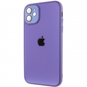 Чохол TPU+Glass Sapphire Midnight для Apple iPhone 12 (6.1"), Бузковий / Dasheen