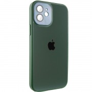 Чохол TPU+Glass Sapphire Midnight для Apple iPhone 12 (6.1"), Зелений / Forest green