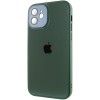 Чохол TPU+Glass Sapphire Midnight для Apple iPhone 12 (6.1"), Зелений / Forest green