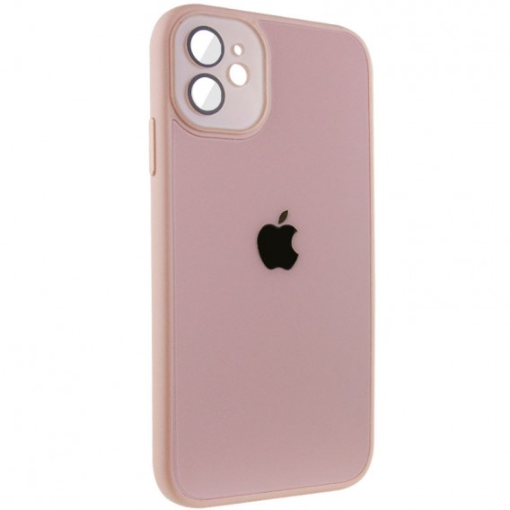Чохол TPU+Glass Sapphire Midnight для Apple iPhone 12 (6.1"), Рожевий / Pink Sand