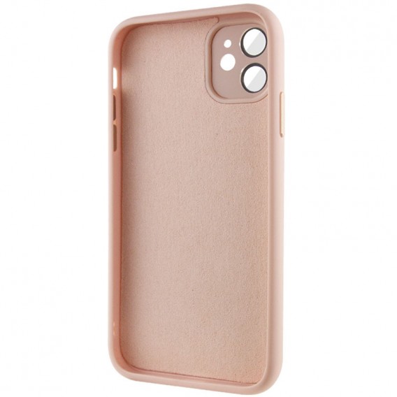 Чохол TPU+Glass Sapphire Midnight для Apple iPhone 12 (6.1"), Рожевий / Pink Sand