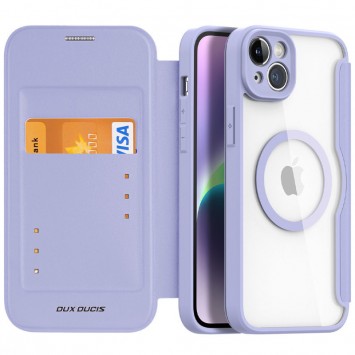 Чехол-книжка Dux Ducis Skin X Pro with MagSafe для Apple iPhone 14 / 13 (6.1"), Purple - Чехлы для iPhone 14 - изображение 1