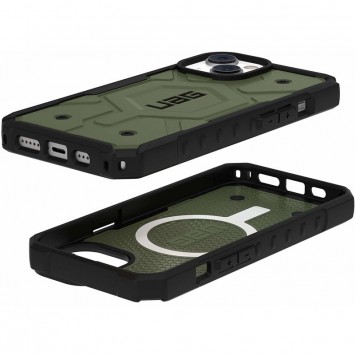 Ударопрочный чехол UAG Pathfinder with MagSafe для Apple iPhone 15 Plus / 14 Plus (6.7"), Зеленый - iPhone 15 Plus - изображение 3