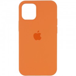 Чехол Silicone Case Full Protective (AA) для Apple iPhone 12 Pro Max (6.7"), Оранжевый / Papaya