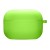 Силиконовый футляр с микрофиброй для наушников Airpods Pro, Салатовый / Neon green