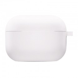 Силіконовий футляр з мікрофіброю для навушників Airpods Pro, Білий / White