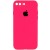 Чохол Silicone Case Square Full Camera Protective (AA) Apple iPhone 7 plus / 8 plus (5.5"), Рожевий / Barbie pink