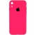Чохол Silicone Case Square Full Camera Protective (AA) Apple XR (6.1"), Рожевий / Barbie pink