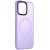 TPU+PC чохол Metal Buttons with MagSafe Colorful для Apple iPhone 13 (6.1"), Бузковий