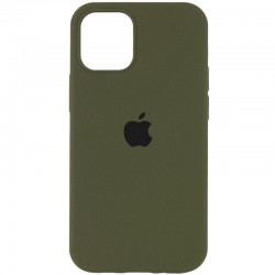 Чехол Silicone Case Full Protective (AA) для Apple iPhone 15 Plus (6.7"), Зеленый / Dark Olive