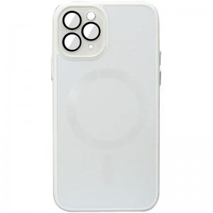 Чохол TPU+Glass Sapphire Midnight with MagSafe для Apple iPhone 11 Pro Max (6.5"), Білий / White